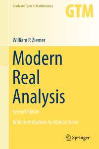 Modern Real Analysis〈2nd ed. 2017〉（2）