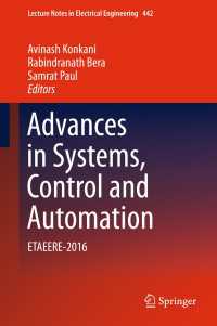 Advances in Systems, Control and Automation〈1st ed. 2018〉 : ETAEERE-2016