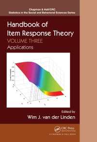 Handbook of Item Response Theory : Volume 3: Applications（1 DGO）