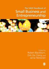 中小企業と起業家精神ハンドブック<br>The SAGE Handbook of Small Business and Entrepreneurship（First Edition）