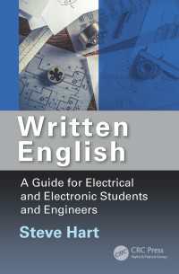 電気・電子工学の英語：学生・研究者のためのガイド<br>Written English : A Guide for Electrical and Electronic Students and Engineers