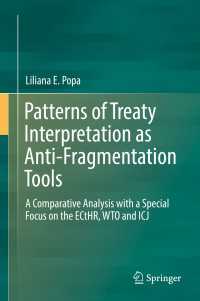 Patterns of Treaty Interpretation as Anti-Fragmentation Tools〈1st ed. 2018〉 : A Comparative Analysis with a Special Focus on the ECtHR, WTO and ICJ