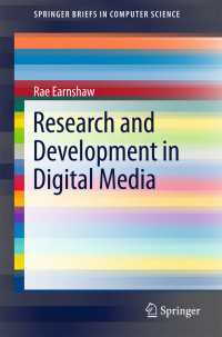 Research and Development in Digital Media〈1st ed. 2018〉