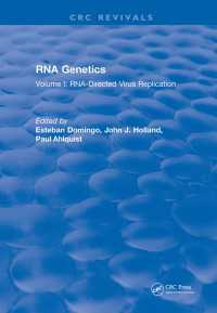 RNA Genetics : Volume I: RNA-Directed Virus Replication（1 DGO）