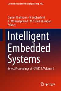 Intelligent Embedded Systems〈1st ed. 2018〉 : Select Proceedings of ICNETS2, Volume II