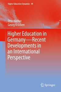 Higher Education in Germany—Recent Developments in an International Perspective〈1st ed. 2018〉