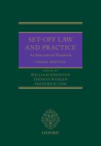 相殺の法実務：国際ハンドブック（第３版）<br>Set-Off Law and Practice : An International Handbook（3）