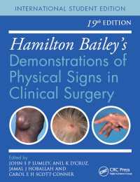 Hamilton Bailey's Physical Signs : Demonstrations of Physical Signs in Clinical Surgery, 19th Edition（19 DGO）