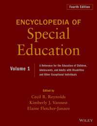 Encyclopedia of Special Education, Volume 1 : A Reference for the Education of Children, Adolescents, and Adults Disabilities and Other Exceptional Individuals（4）