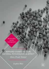 Bernard Shaw’s Fiction, Material Psychology, and Affect : Shaw, Freud, Simmel