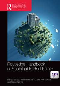 ラウトレッジ版　持続可能な不動産開発ハンドブック<br>Routledge Handbook of Sustainable Real Estate