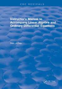 Instructors Manual to Accompany Linear Algebra and Ordinary Differential Equations