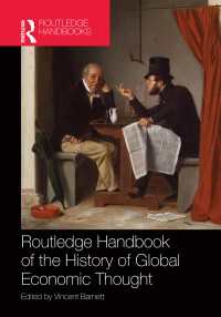 ラウトレッジ版 グローバル経済思想史ハンドブック<br>Routledge Handbook of the History of Global Economic Thought