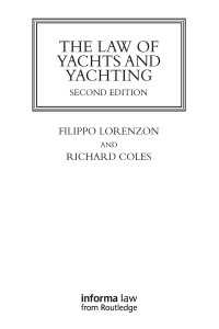 The Law of Yachts & Yachting（2 NED）