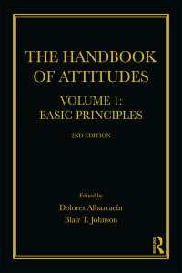 態度研究ハンドブック　第１巻：基本原理（第２版）<br>The Handbook of Attitudes, Volume 1: Basic Principles : 2nd Edition（2）