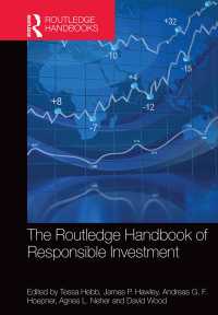 ラウトレッジ版　社会的責任投資ハンドブック<br>The Routledge Handbook of Responsible Investment