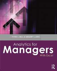 マネジャーのための経営分析<br>Analytics for Managers : With Excel