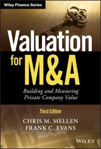 M&Aのための企業評価（第３版）<br>Valuation for M&A : Building and Measuring Private Company Value（3）