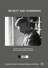 Beckett and Modernism〈1st ed. 2018〉