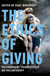 与えることの倫理学<br>The Ethics of Giving : Philosophers' Perspectives on Philanthropy