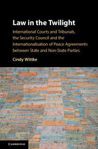 国際法廷、国連安保理と和平協定の国際化<br>Law in the Twilight : International Courts and Tribunals, the Security Council and the Internationalisation of Peace Agreements between State and Non-State Parties