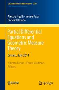 Partial Differential Equations and Geometric Measure Theory〈1st ed. 2018〉 : Cetraro, Italy 2014