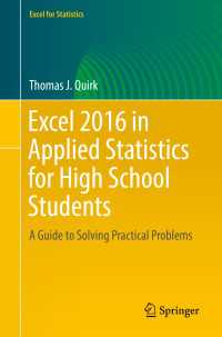 Excel 2016 in Applied Statistics for High School Students : A Guide to Solving Practical Problems