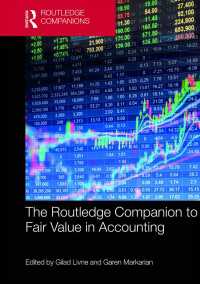 ラウトレッジ版　会計における公正価値必携<br>The Routledge Companion to Fair Value in Accounting