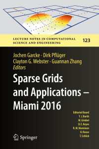 Sparse Grids and Applications - Miami 2016〈1st ed. 2018〉