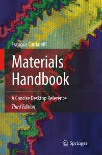 材料ハンドブック（第３版・全２巻）<br>Materials Handbook〈3rd ed. 2018〉 : A Concise Desktop Reference（3）