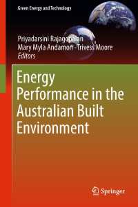 Energy Performance in the Australian Built Environment〈1st ed. 2019〉