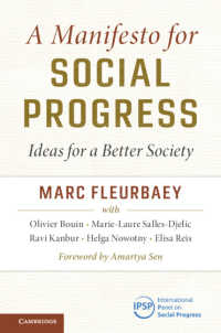 社会的進歩のためのマニフェスト<br>A Manifesto for Social Progress : Ideas for a Better Society
