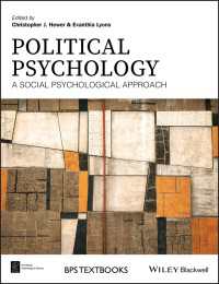 政治心理学入門<br>Political Psychology : A Social Psychological Approach