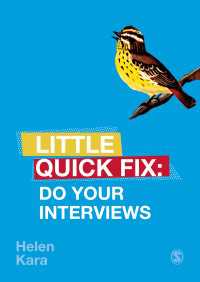 社会調査法Little Quick Fix：インタビューの実践<br>Do Your Interviews : Little Quick Fix（First Edition）