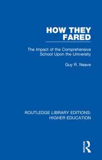 How They Fared : The Impact of the Comprehensive School Upon the University