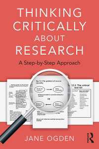 研究のための批判的思考法<br>Thinking Critically about Research : A Step by Step Approach
