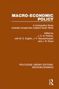 Macro-economic Policy : A Comparative Study, Australia, Canada, New Zealand and South Africa