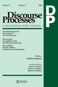 Accessibility in Text and Discourse Processing : A Special Issue of Discourse Processes