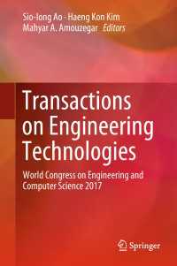 Transactions on Engineering Technologies : World Congress on Engineering and Computer Science 2017