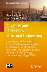 Advances and Challenges in Structural Engineering〈1st ed. 2019〉 : Proceedings of the 2nd GeoMEast International Congress and Exhibition on Sustainable Civil Infrastructures, Egypt 2018 – The Official International Congress of the Soil-Structure Interaction Group in Egypt (SSIGE)