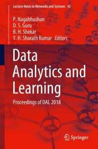 Data Analytics and Learning : Proceedings of DAL 2018