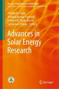 Advances in Solar Energy Research〈1st ed. 2019〉