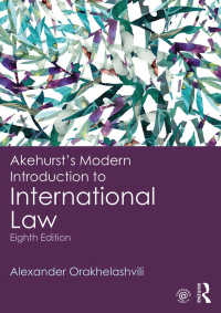 Akehurst現代国際法入門（第８版）<br>Akehurst's Modern Introduction to International Law（8 NED）
