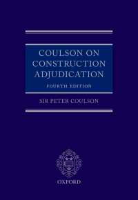 Coulson on Construction Adjudication (book and digital pack)（4）