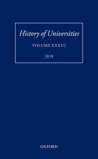 History of Universities : Volume XXXI / 2