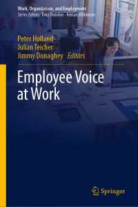 職場における従業員の声<br>Employee Voice at Work〈1st ed. 2019〉