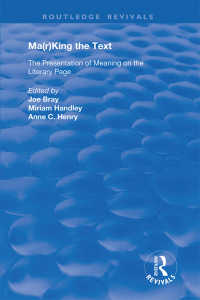 Ma(r)king the Text : The Presentation of Meaning on the Literary Page