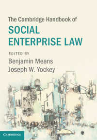 ケンブリッジ版　社会的企業の法ハンドブック<br>The Cambridge Handbook of Social Enterprise Law