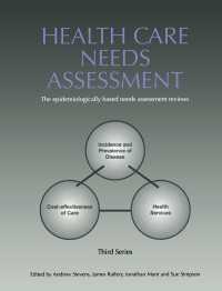 Health Care Needs Assessment : The Epidemiologically Based Needs Assessment Reviews, v. 2, First Series