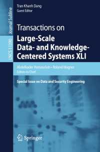Transactions on Large-Scale Data- and Knowledge-Centered Systems XLI : Special Issue on Data and Security Engineering